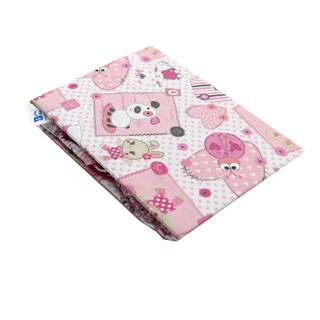 Poza Cearceaf Roz, Bumbac, 1 x Cearceaf, Catelus, Banda elastica - BL390 [1]