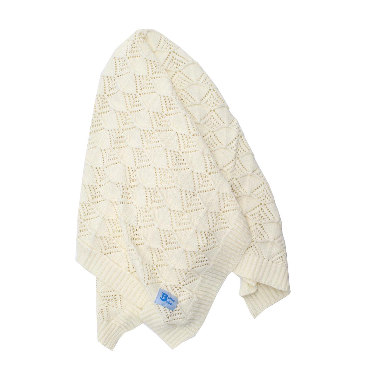 Poza Paturica Ecru, Bumbac, 0-2 ani, Triunghi - BL406 [1]