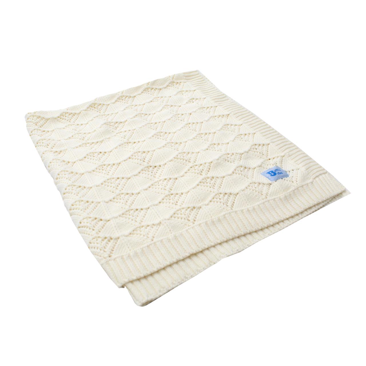 Poza Paturica Ecru, Bumbac, 0-2 ani, Triunghi - BL406 [2]