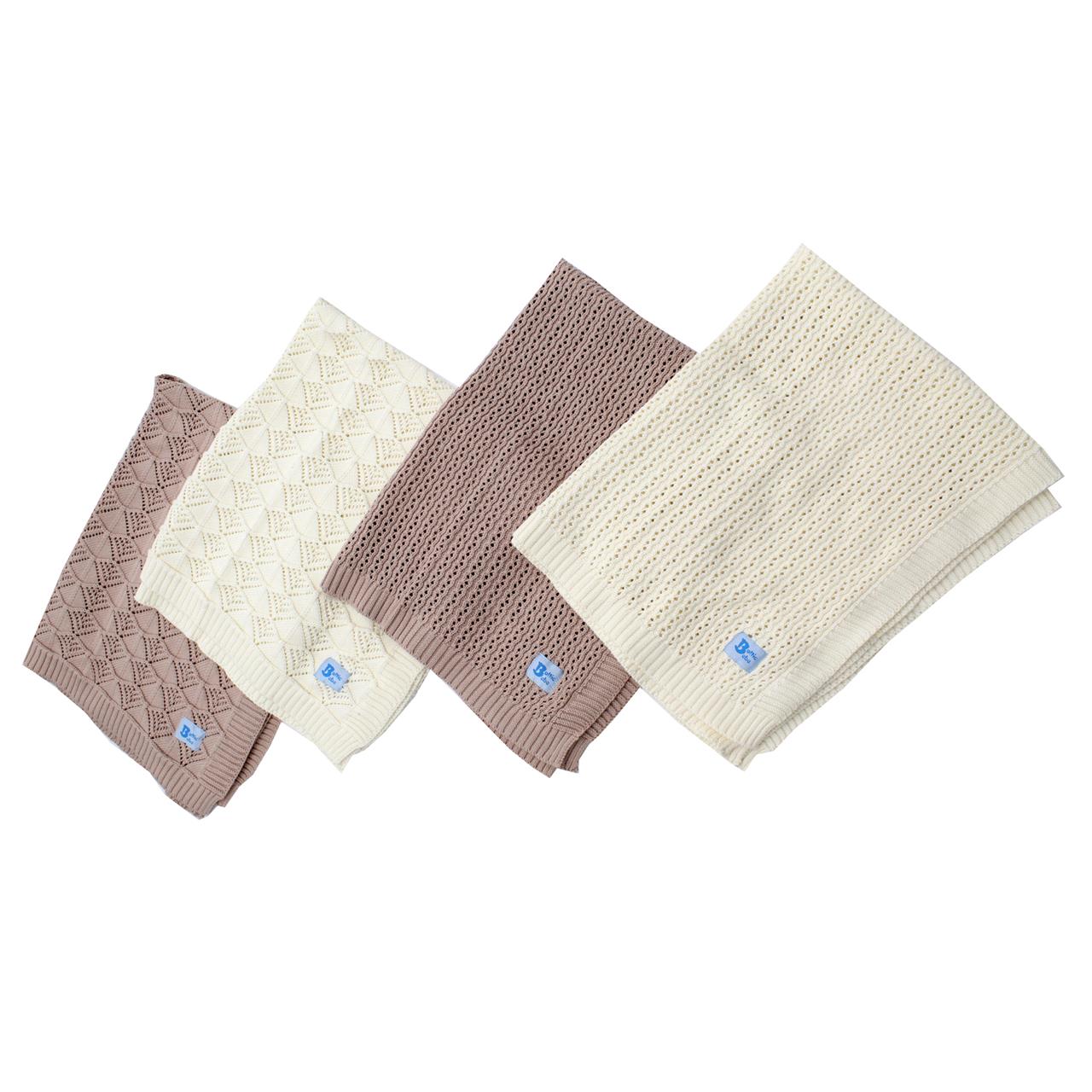 Poza Paturica Ecru, Bumbac, 0-2 ani, Triunghi - BL406 [5]