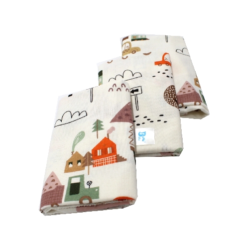 Poza Scutec Bumbac, Refolosibil, Mulicolor, Baieti, Casuta - BL419 [1]