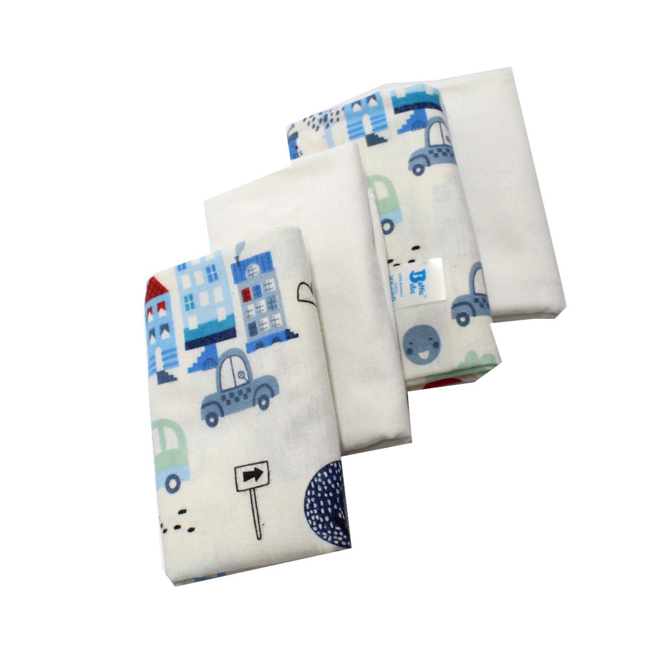 Poza Scutec Bumbac, Refolosibil, Bleu, Baieti, Desen - BL425 [1]