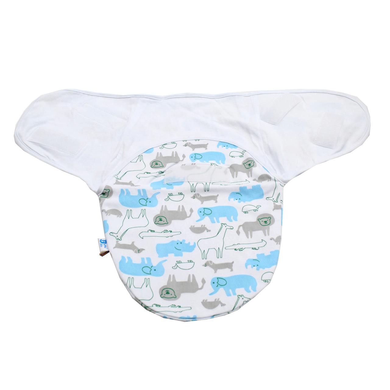 Poza Sistem Infasare Bumbac, Alb/Albastru, Elefant - BL430 [3]
