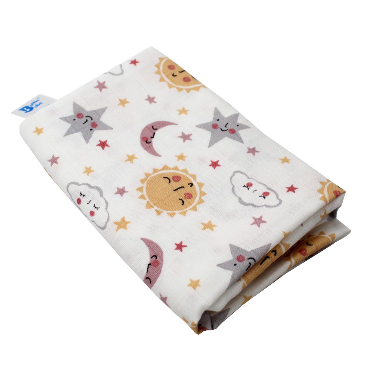 Poza Scutec Bumbac, Refolosibil, Mulicolor, Fete, Soare - BL433 [1]