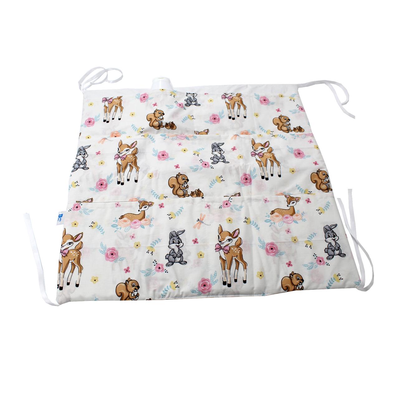 Poza Protectie Patut Multicolor, Bumbac, 1 x Buzunar, Caprioara, Siret - BL440 [1]