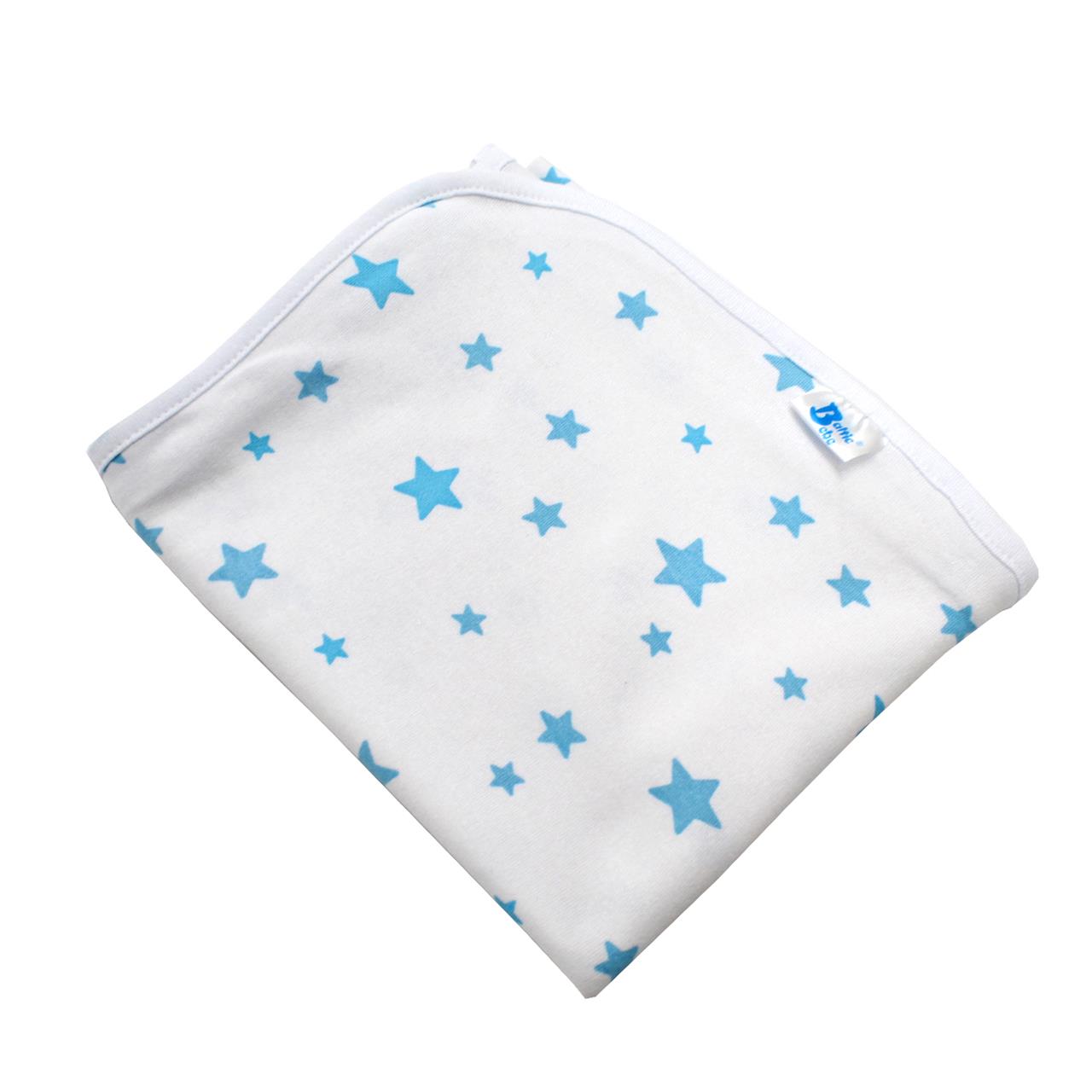 Poza Paturica Alb/Albastru, Bumbac, 0 +, Stelute - BL452 [1]