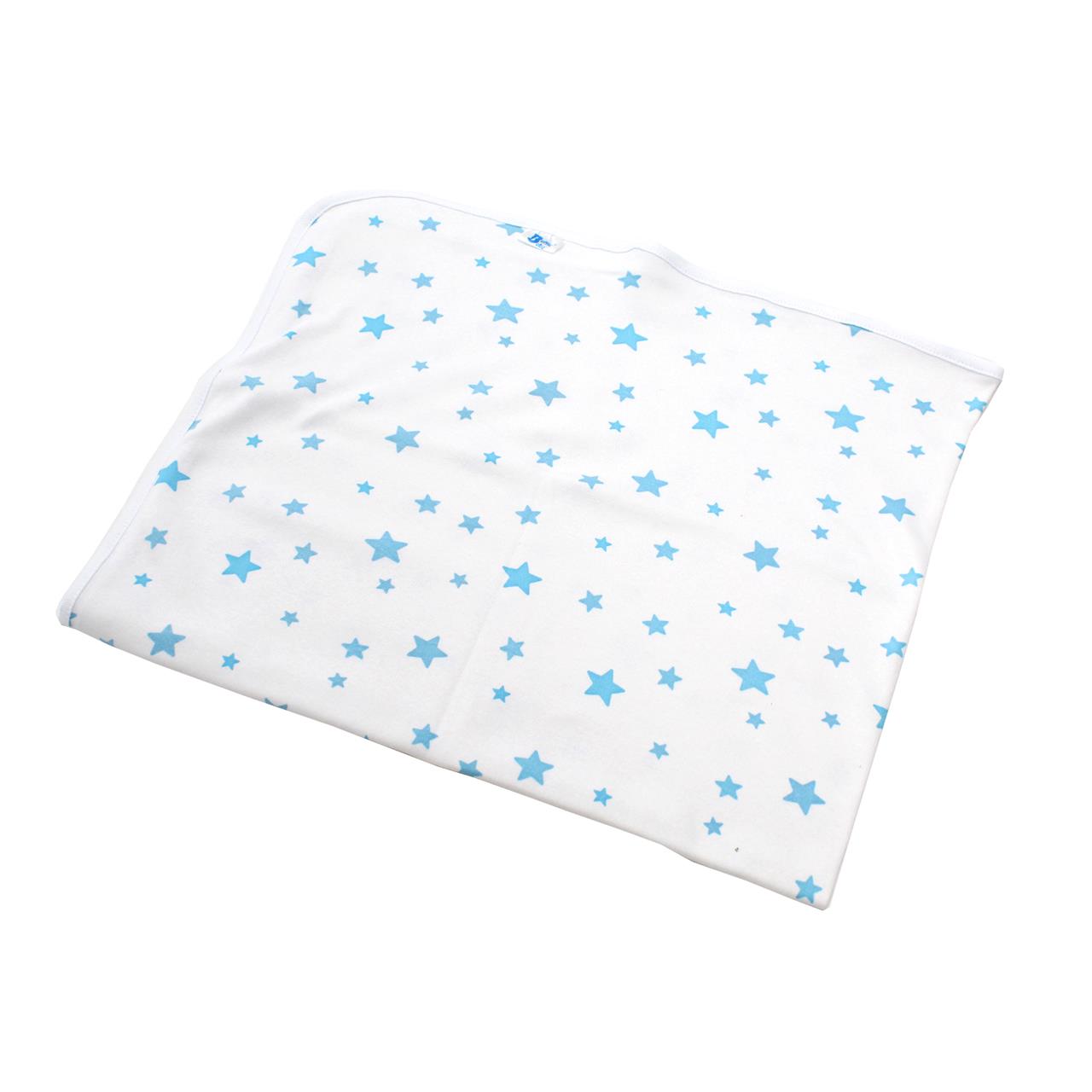 Poza Paturica Alb/Albastru, Bumbac, 0 +, Stelute - BL452S [2]