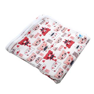 Poza Paturica Alb/Oranj, Bumbac, 0 +, Ursulet - BL453S [1]