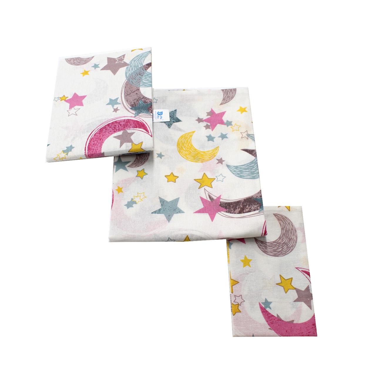 Poza Set Lenjerie Multicolor, Bumbac, 3, Fete, Stele, Capse - BL458 [2]