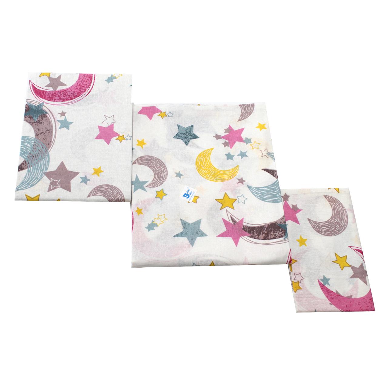 Poza Set Lenjerie Multicolor, Bumbac, 3, Fete, Stele, Capse - BL458 [4]