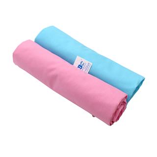Poza Cearceaf Roz/Bleu, Bumbac, 2 x Cearceaf, Universal, Banda elastica - BL468 [1]