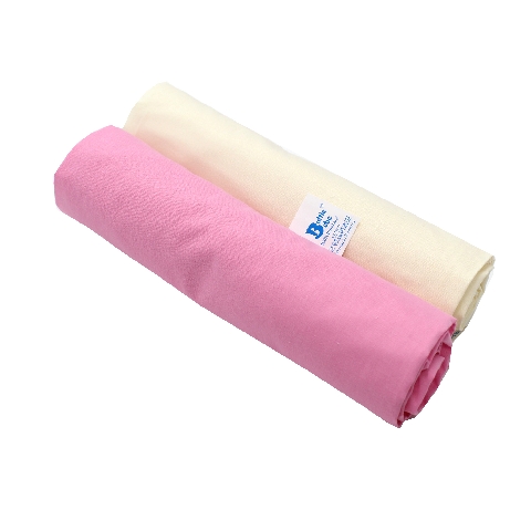 Poza Cearceaf Roz/Ivory, Bumbac, 2 x Cearceaf, Universal, Banda elastica - BL469 [1]