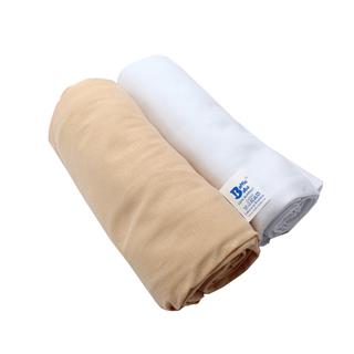 Poza Cearceaf Alb/Bej, Bumbac, 2 x Cearceaf, Universal, Banda elastica - BL480 [1]