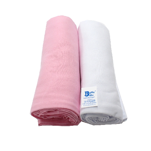 Poza Cearceaf Alb/Roz, Bumbac, 2 x Cearceaf, Universal, Banda elastica - BL483 [1]