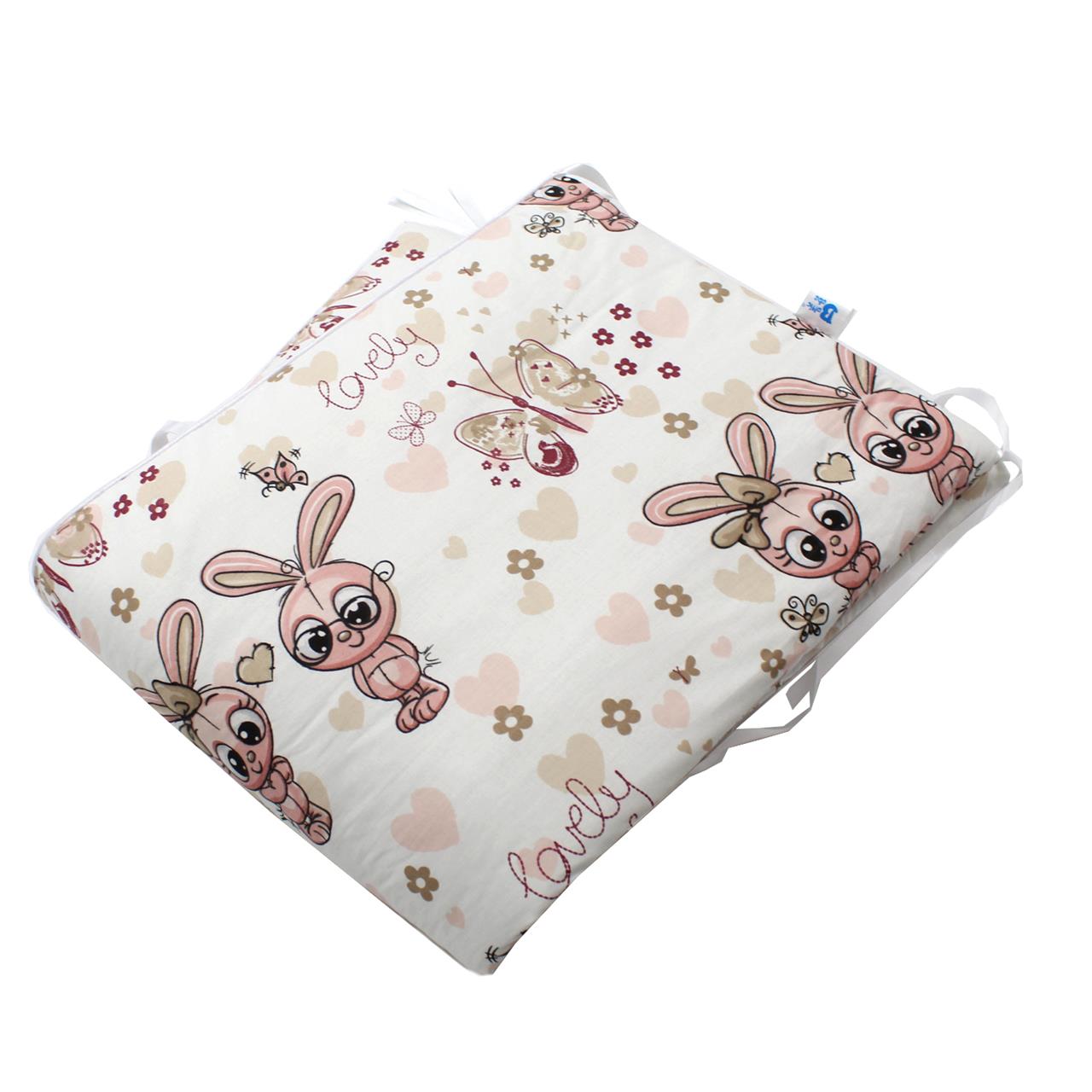 Poza Protectie Patut Multicolor, Bumbac, 2 x Aparatori laterale, Animale - BL487 [1]