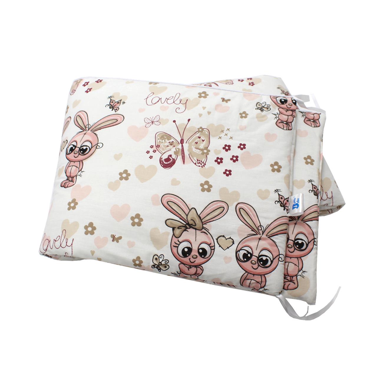 Poza Protectie Patut Multicolor, Bumbac, 2 x Aparatori laterale, Animale - BL487 [2]