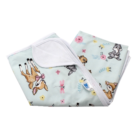 Poza Paturica Verde, Bumbac, 0 +, Animale - BL496 [1]