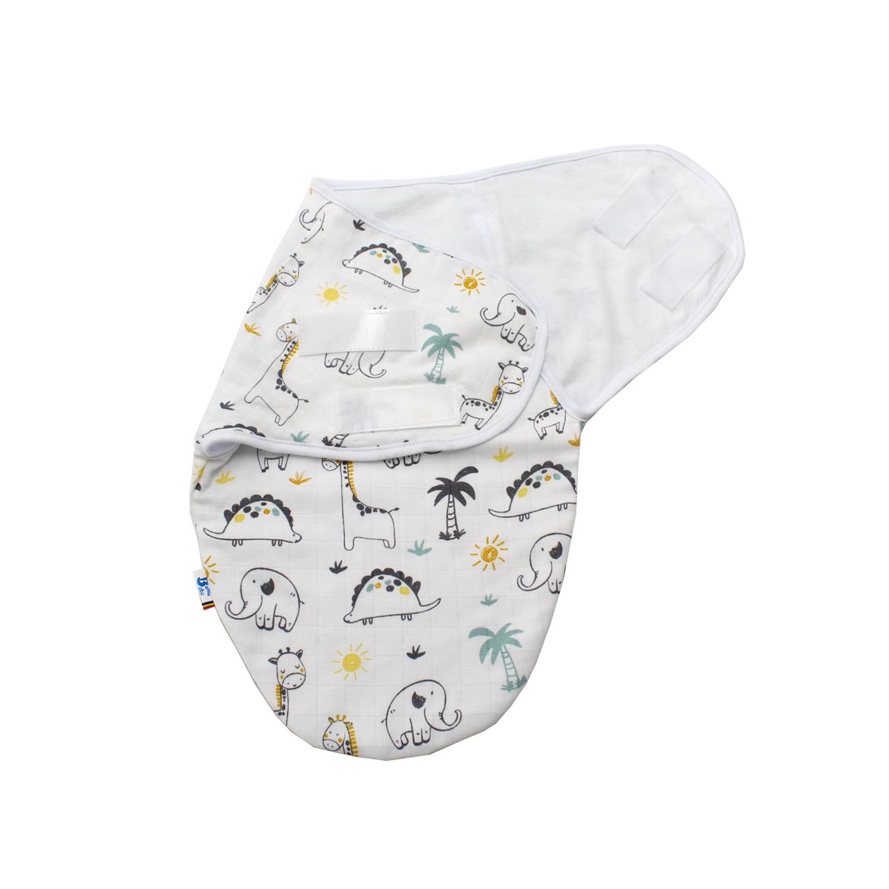 Poza Sistem Infasare Bumbac Muselina, Alb, Dragoni - BL507 [2]