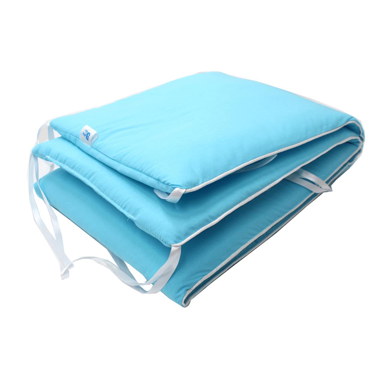 Poza Protectie Patut Bleu, Bumbac, 2 x Aparatori laterale - BL513 [2]