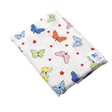 Poza Scutec Bumbac, Refolosibil, Mulicolor, Fete, FLUTURASI - BL518 [1]