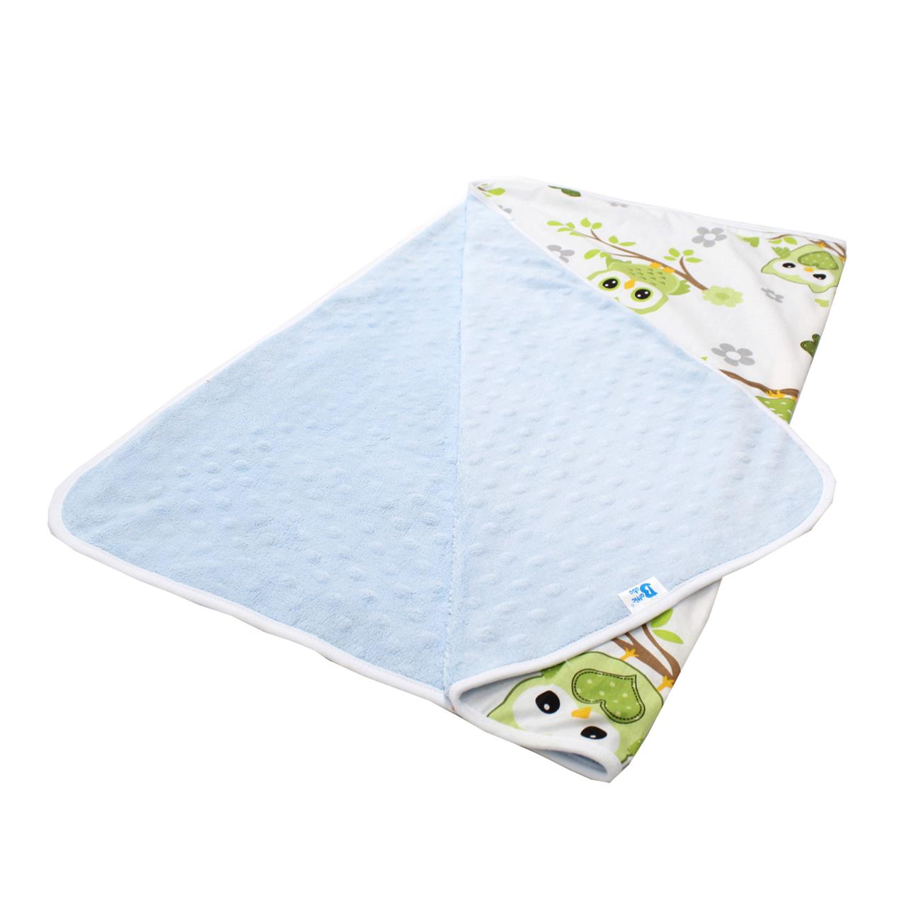 Poza Paturica Bleu, Poliester, 0 +, Bufnita Verde - BL541 [2]