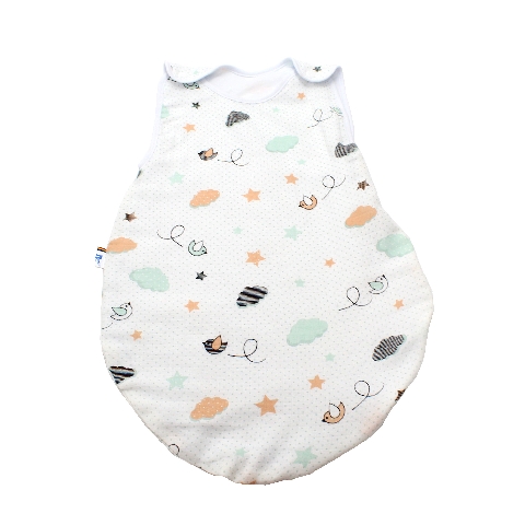 Poza Sac Dormit Alb, Bumbac, Pasarele - BL547 [1]
