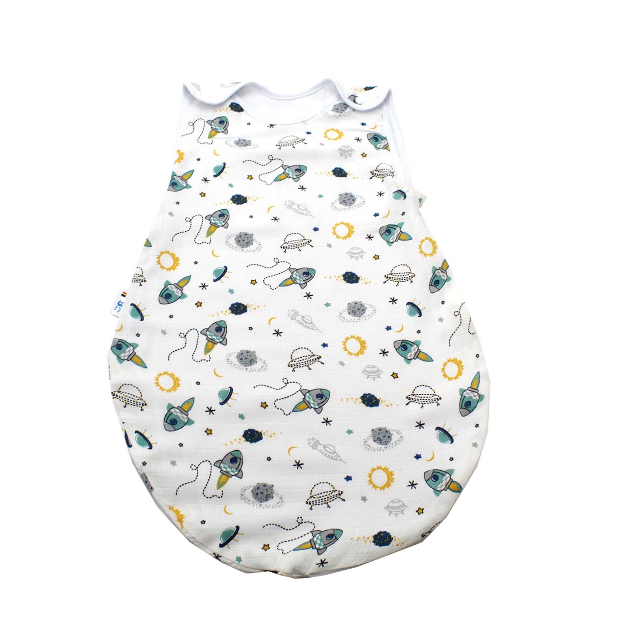 Poza Sac Dormit Alb, Bumbac, Planete - BL551 [1]