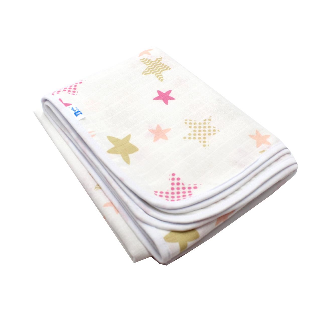 Poza Paturica Alb, Bumbac, 0 +, Stele - BL564 [1]