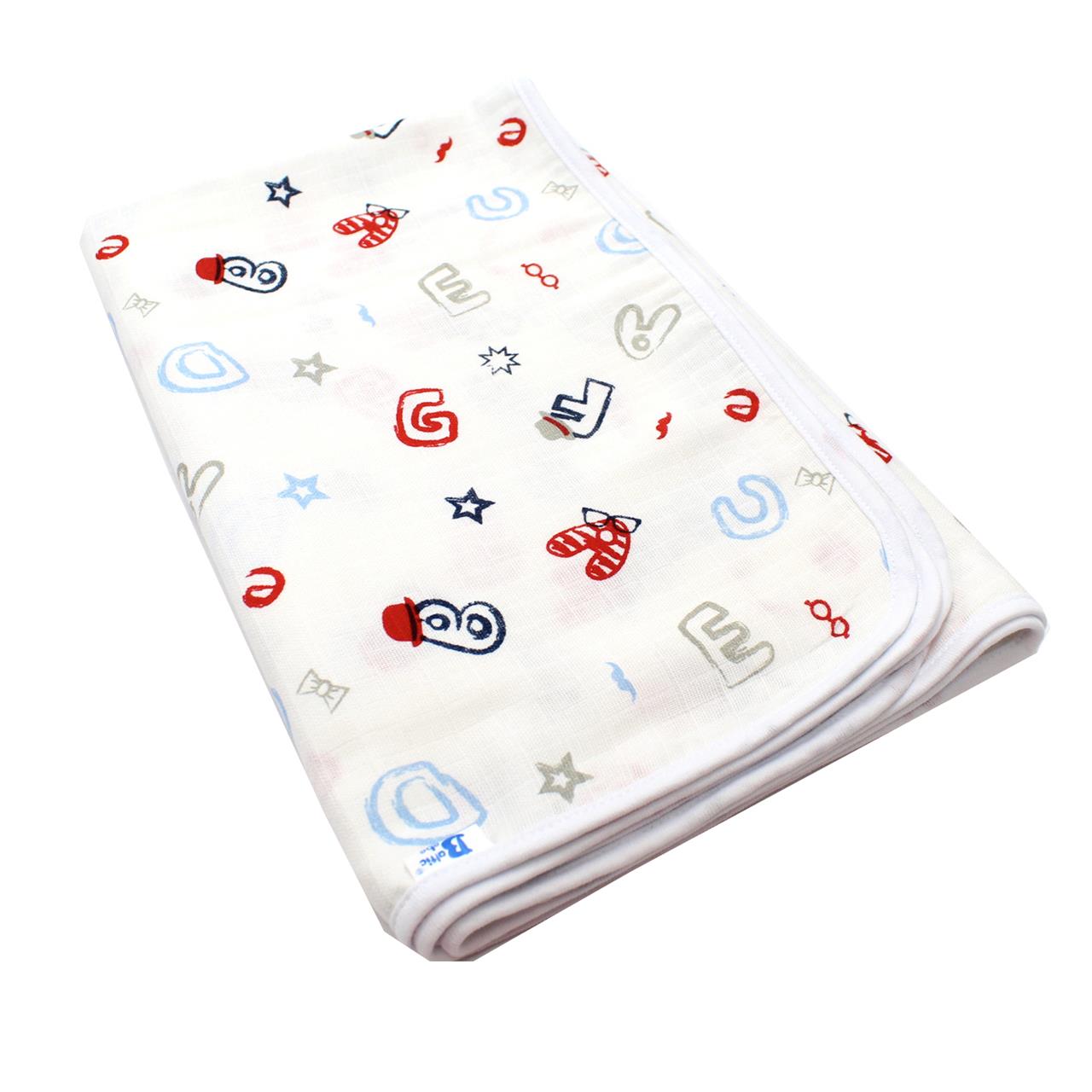 Poza Paturica Alb, Bumbac, 0 +, Litere - BL567S [2]