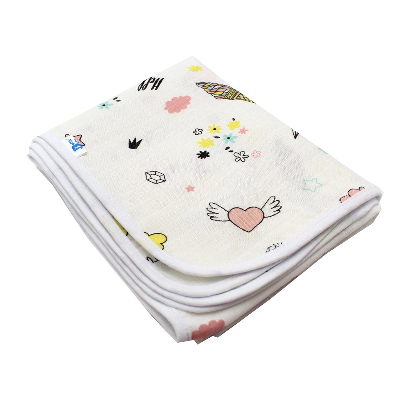 Poza Paturica Alb, Bumbac, 0 +, Inghetata - BL569S [1]