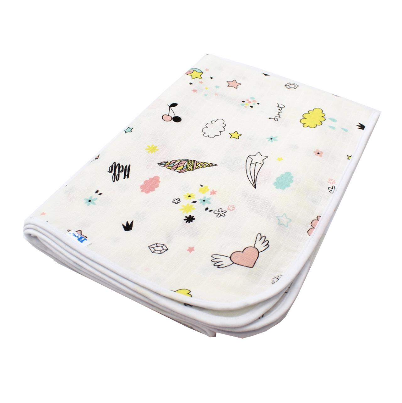 Poza Paturica Alb, Bumbac, 0 +, Inghetata - BL569S [2]