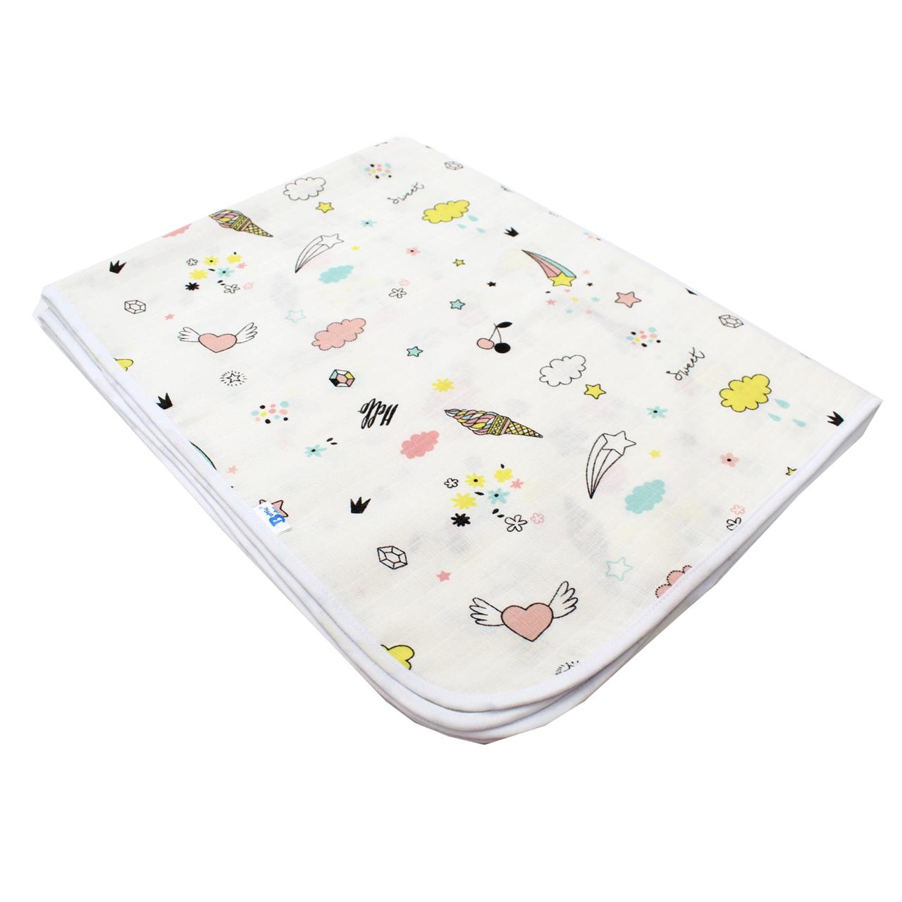 Poza Paturica Alb, Bumbac, 0 +, Inghetata - BL569S [3]