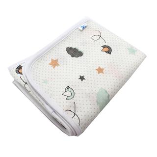 Poza Paturica Alb, Bumbac, 0 +, Pasarele - BL570 [1]