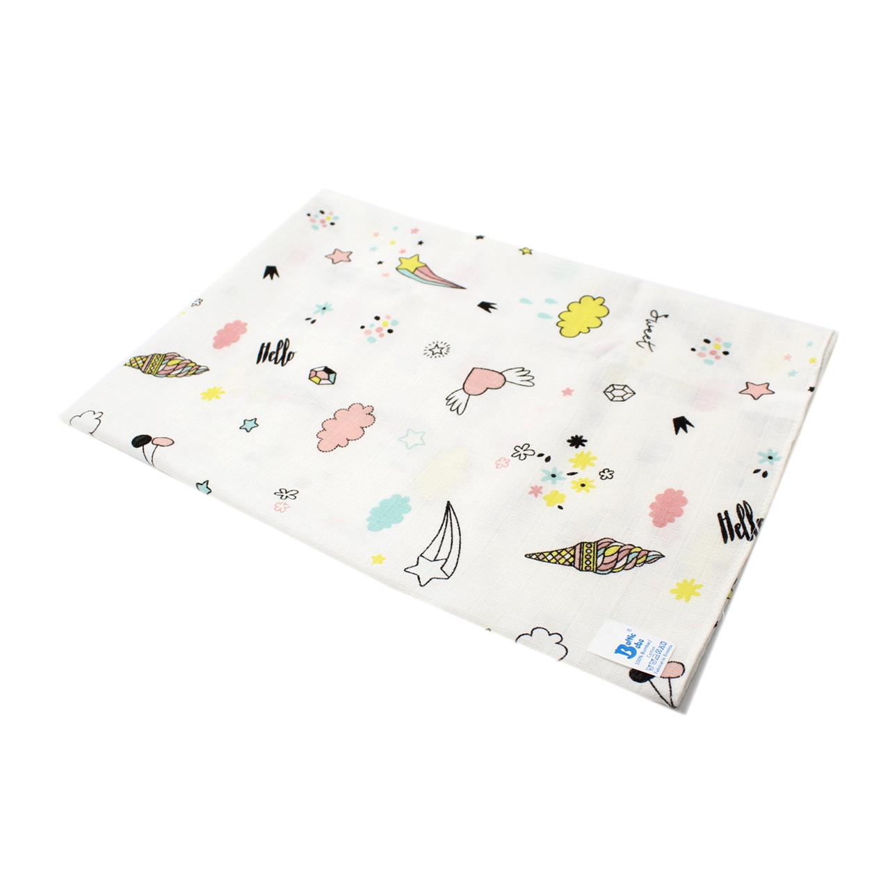 Poza Scutec Bumbac, Refolosibil, Alb, Fete, Inghetata - BL574 [2]