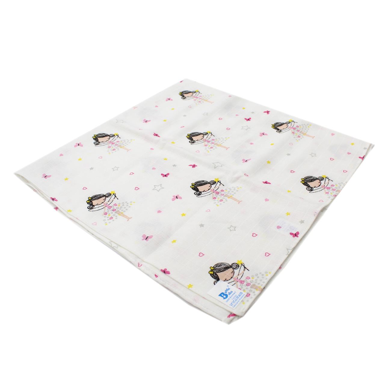 Poza Scutec Bumbac, Refolosibil, Alb/Roz, Fete, Balerina - BL575 [2]