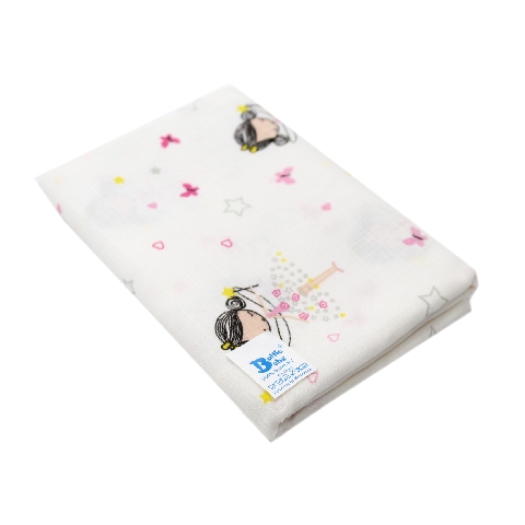 Poza Scutec Bumbac, Refolosibil, Alb/Roz, Fete, Balerina - BL575 [1]