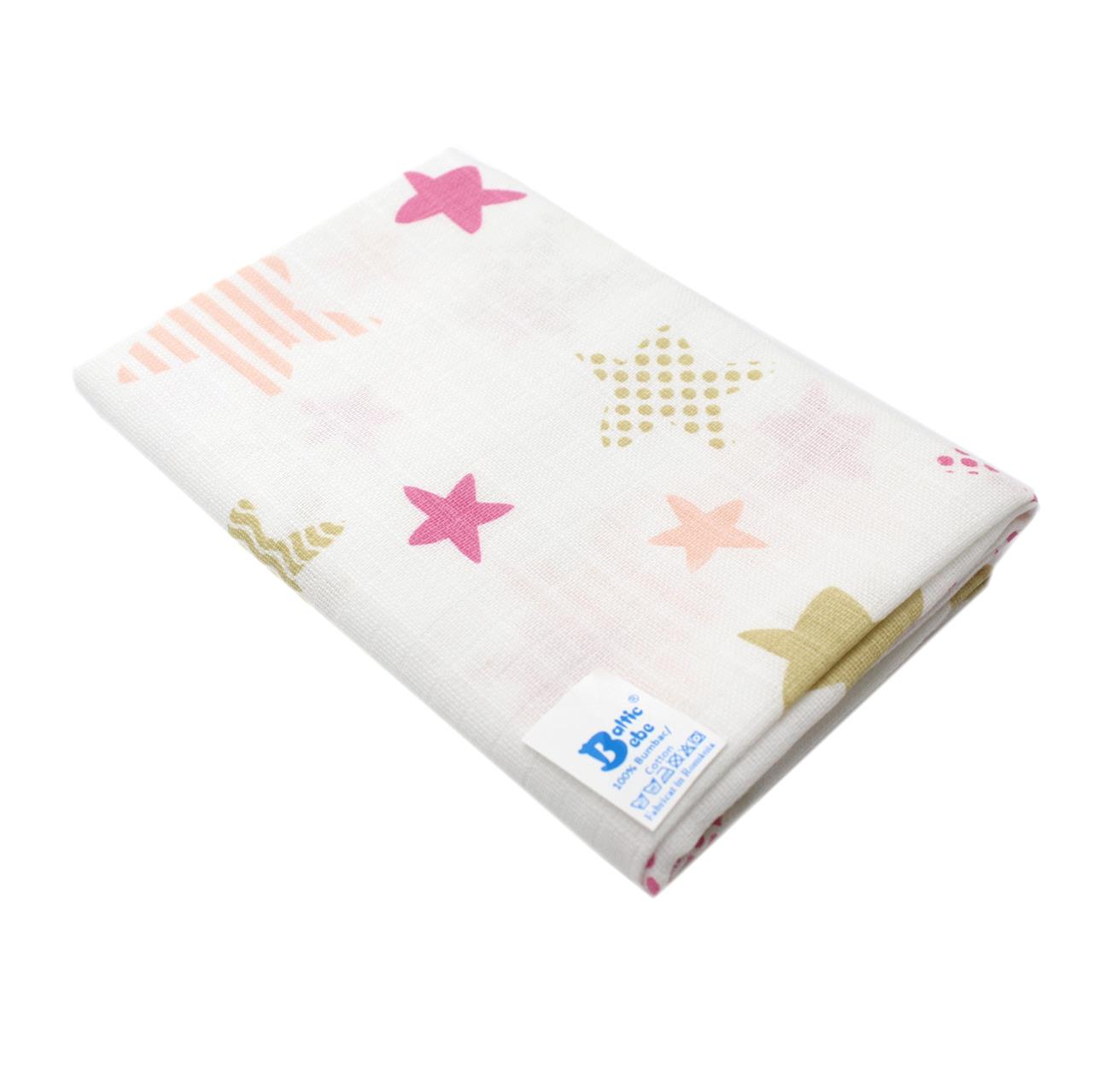 Poza Scutec Bumbac, Refolosibil, Alb, Fete, Stele - BL576 [1]