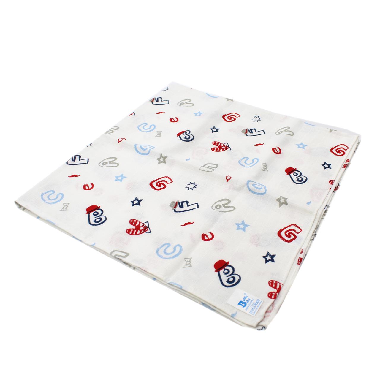 Poza Scutec Bumbac, Refolosibil, Alb, Baieti, Litere - BL578 [2]