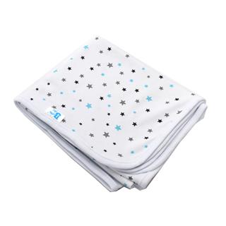 Poza Paturica Alb, Bumbac, 0 +, Stelute - BL587S [1]