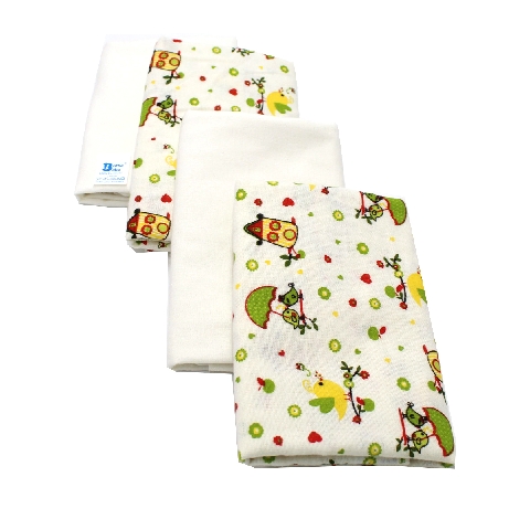 Poza Scutec Bumbac, Refolosibil, Alb/Verde, Fete, Pasarele - BL600 [1]