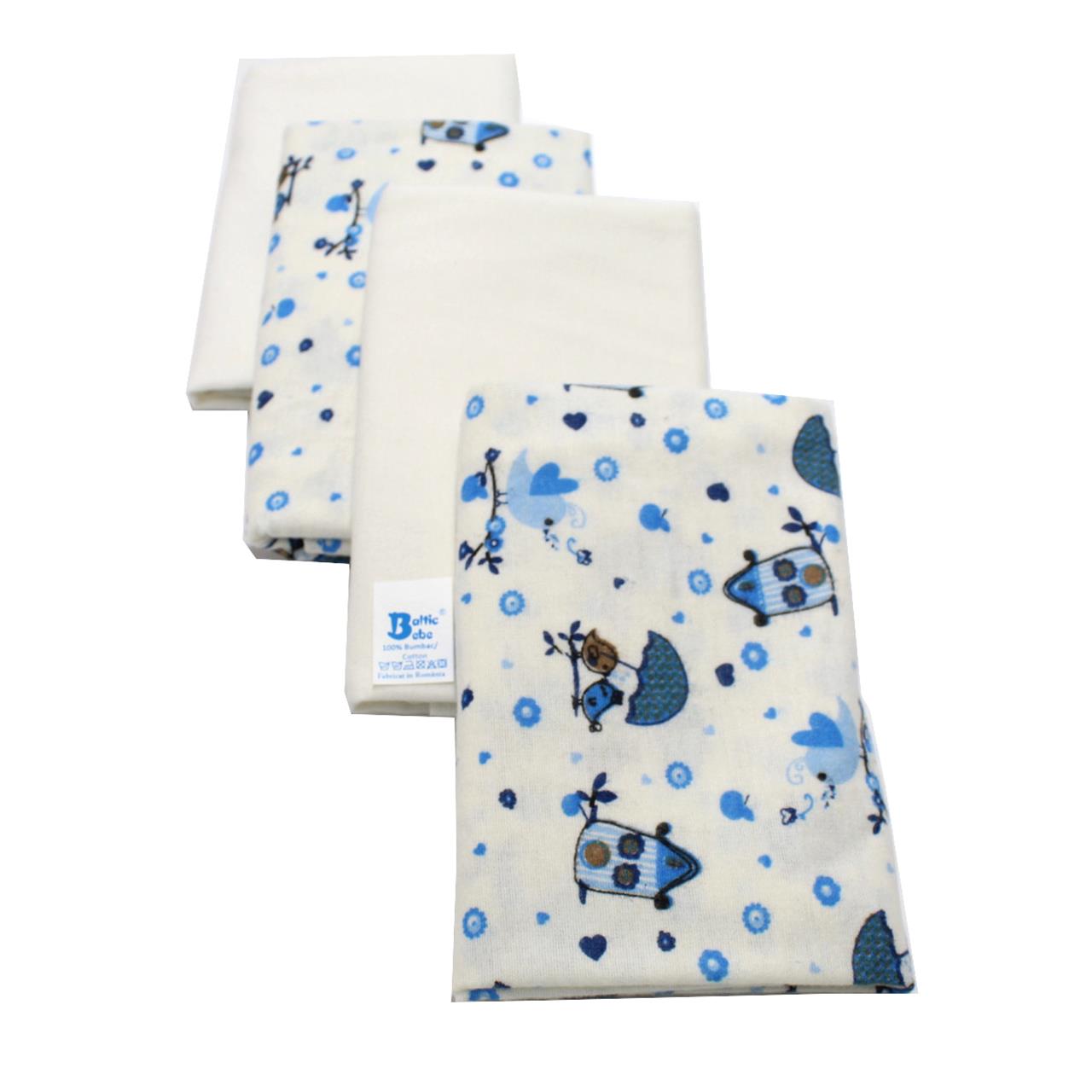 Poza Scutec Bumbac, Refolosibil, Alb/Albastru, Baieti, Pasarele - BL601 [1]