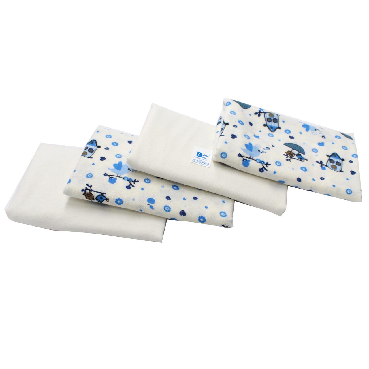 Poza Scutec Bumbac, Refolosibil, Alb/Albastru, Baieti, Pasarele - BL601 [2]