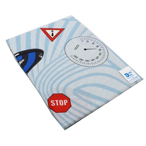 Poza Cearceaf Bleu deschis, Bumbac, 1 x Cearceaf, Semafor, Banda elastica - BL609 [1]