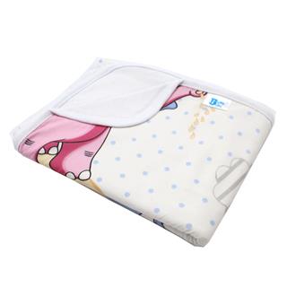 Poza Paturica Alb/Albastru, Bumbac, 0 +, Elefant - BL612 [1]