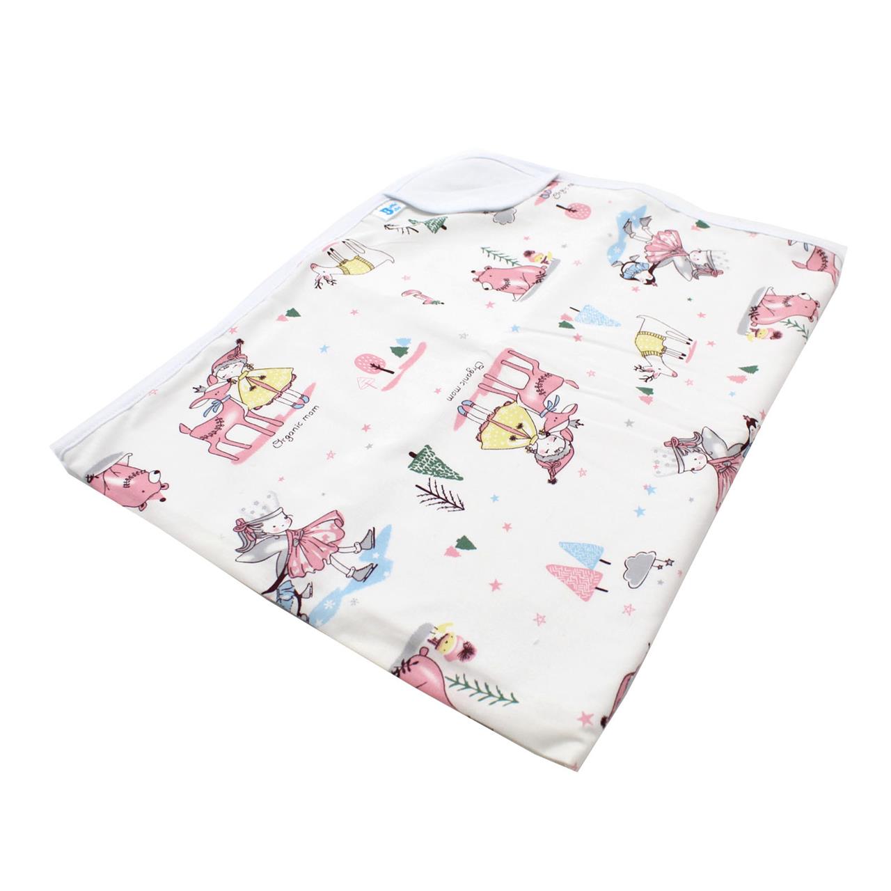 Poza Paturica Alb/Roz, Bumbac, 0 +, Cerb - BL616 [2]