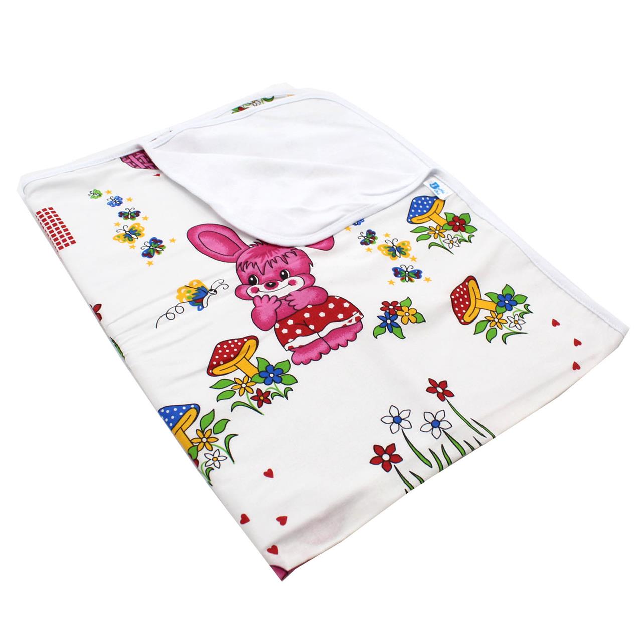 Poza Paturica Alb/Roz, Bumbac, 0 +, Ciuperca - BL617 [1]