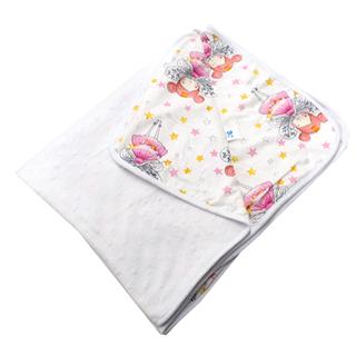 Poza Paturica Alb/Roz, Bumbac, 0 +, Printesa - BL620 [1]