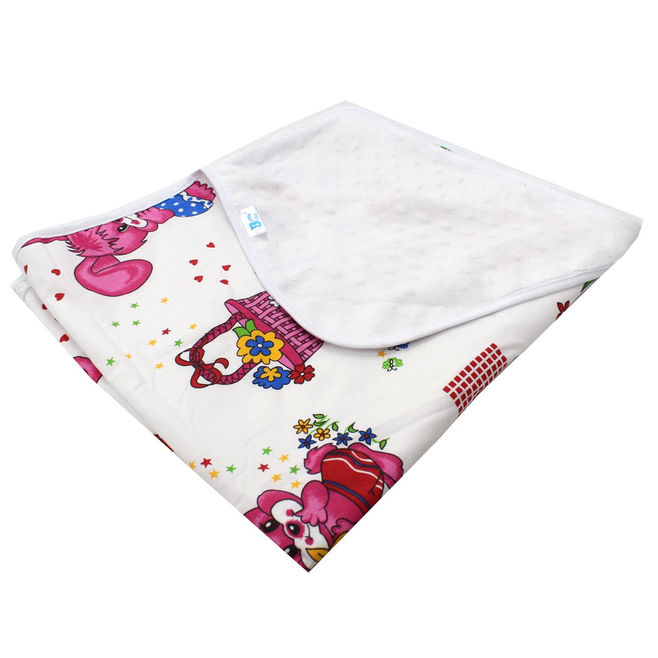 Poza Paturica Alb/Roz, Bumbac/Polester, 0 +, Ciupercuta - BL623 [1]