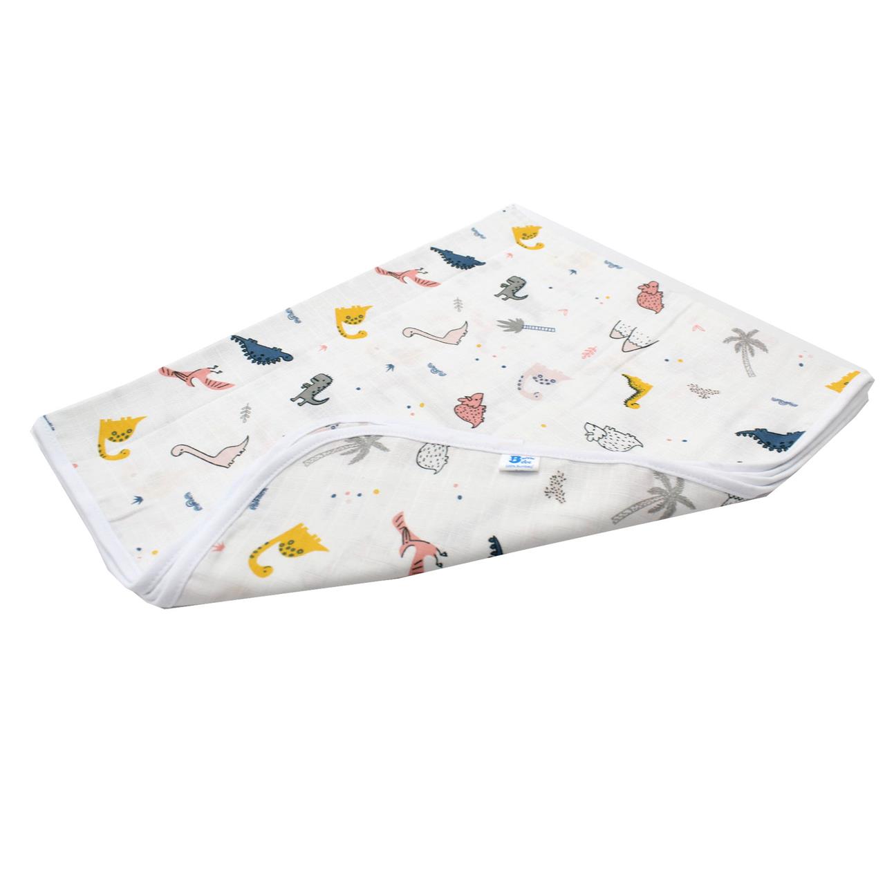 Poza Paturica Bleumarin, Bumbac, 0 +, Dino - BL627 [2]