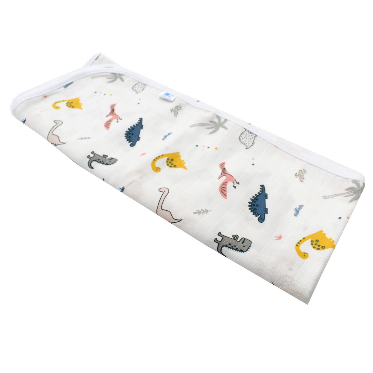 Poza Paturica Bleumarin, Bumbac, 0 +, Dino - BL627 [3]